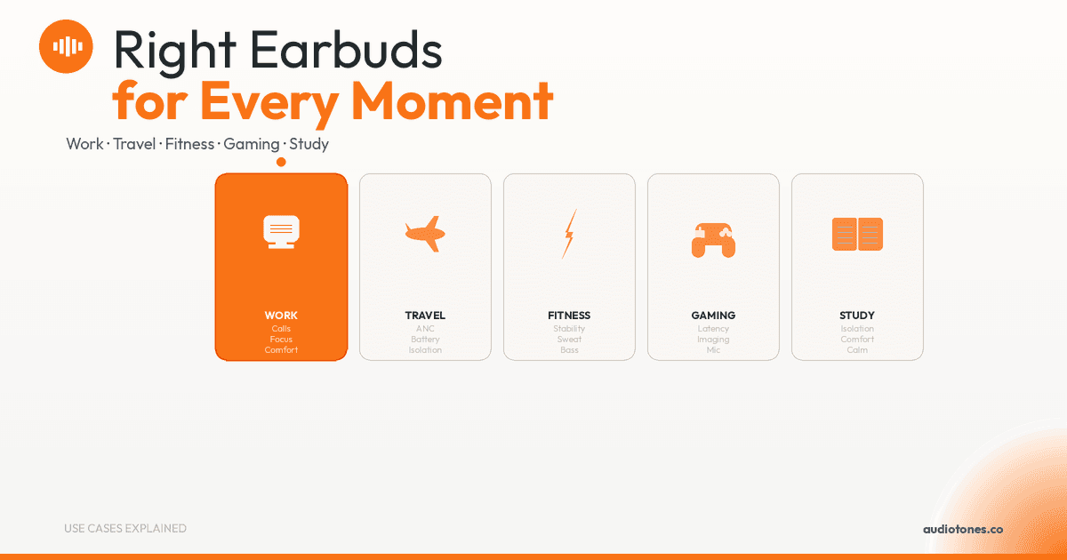Best Wireless Earbuds for Work, Travel, Fitness, Gaming and Study | AudioTones Academy