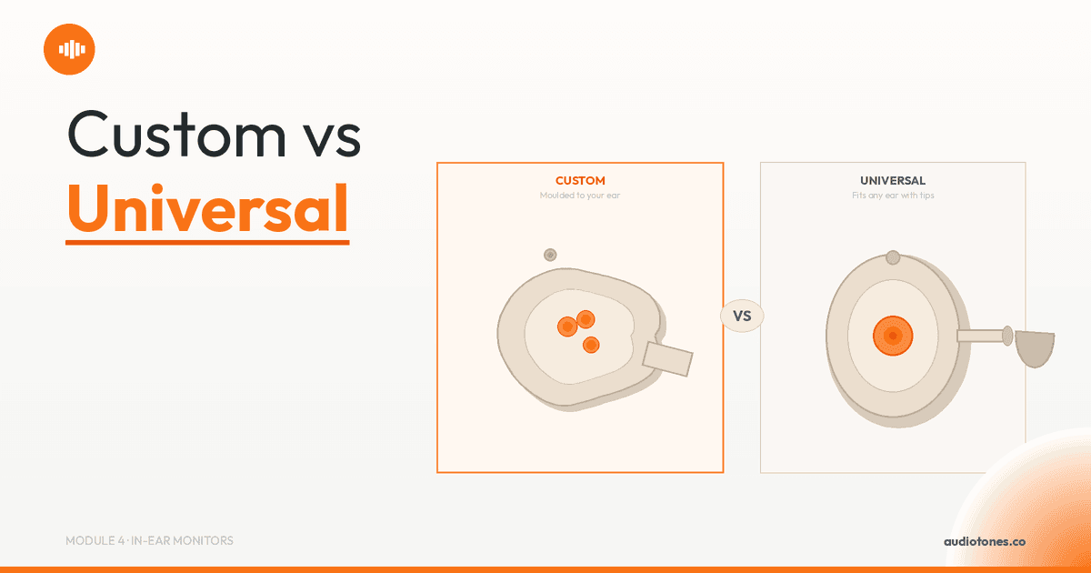 Custom vs Universal In-Ear Monitors: Which Is Right for You? | AudioTones Academy