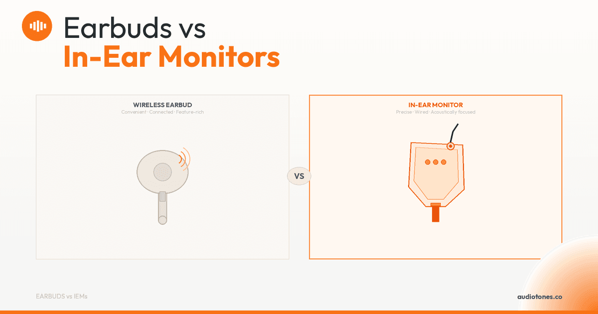 Wireless Earbuds vs In-Ear Monitors: What Is the Actual Difference? | AudioTones Academy